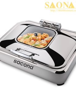 Nồi Hâm Thức Ăn Buffet Nắp Kính Cao Cấp SN#520013