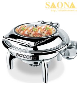 Nồi Hâm Thức Ăn Buffet Nắp Kính Cao Cấp SN#520012