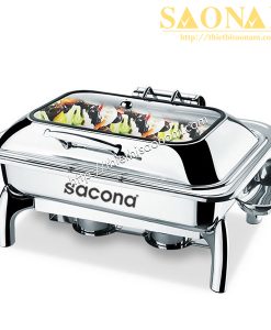 Nồi Hâm Thức Ăn Buffet Nắp Kính Cao Cấp SN#520010