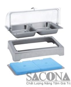 KHAY BUFFET HÌNH CHỮ NHẬT TRƯNG BÀY THỨC ĂN LẠNH Model / Mã hàng: SNC520347
