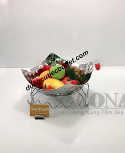 Bộ chân đế và dĩa inox trưng bày thức ăn SN#524304