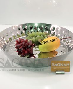 Dĩa inox trưng bày thức ăn 36cm SN#5243042