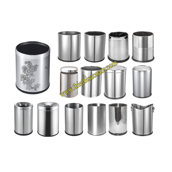 Thùng Rác Văn Phòng 2 Lớp Inox