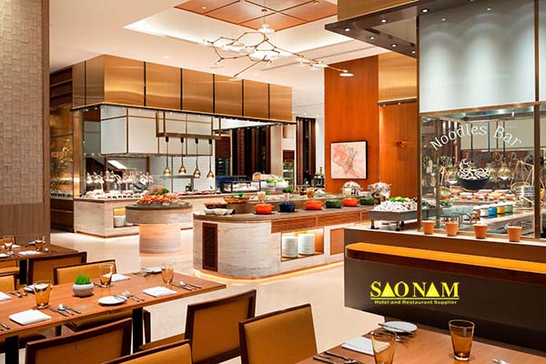 Nhà Hàng 5* Saigon Cafe - dụng cụ tiệc buffet