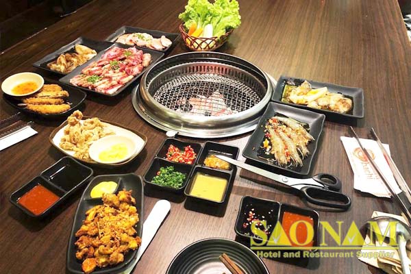 Khay Sứ Phục Vụ Tiệc Buffet Nhà Hàng Pachi Pachi