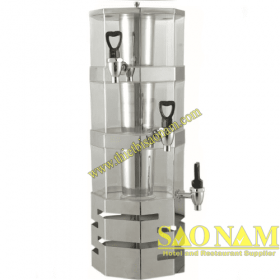 SN#520716 – Bình đựng nước trái cây 3 ngăn 12 lít (hình bát giác)