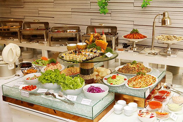 Khay trưng bày thức ăn buffet giá rẻ