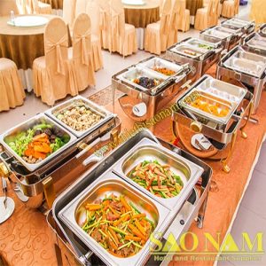 Cách setup quầy line buffet đẹp, dụng cụ tiệc buffet cơ bản trang trí ...