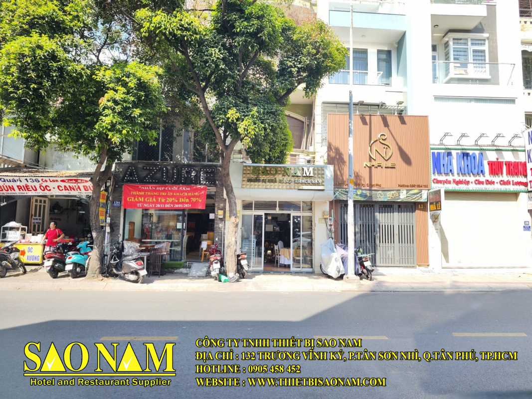 showroom công ty tnhh thiết bị sao nam - cung cấp thiết bị nhà hàng khách sạn chất lượng