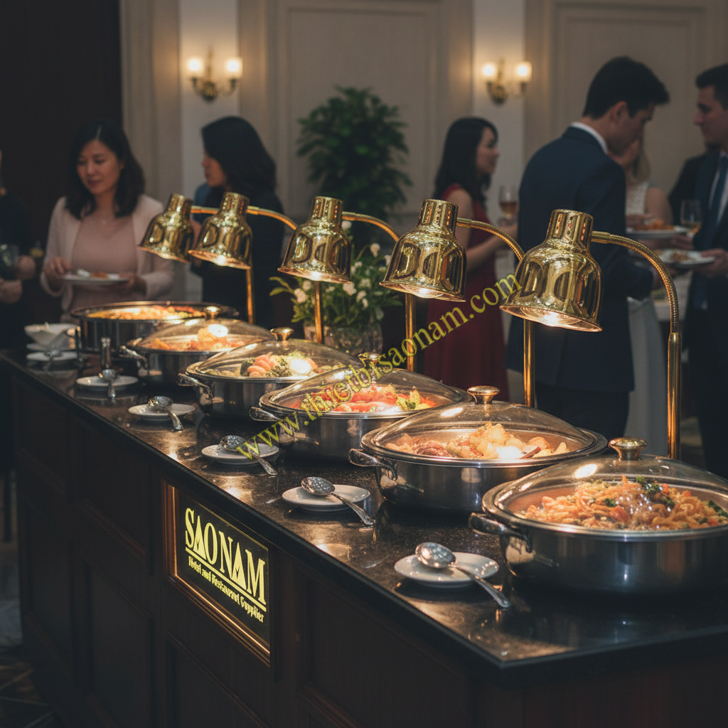 Đèn hâm nóng buffet 1 bóng: Phân tích lợi ích và hạn chế