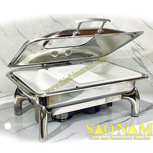 NỒI HÂM THỨC ĂN HÌNH CHỮ NHẬT NẮP KIẾNG SN#520010