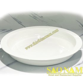 SN#520212 – Khay sứ tròn 1 ngăn:
