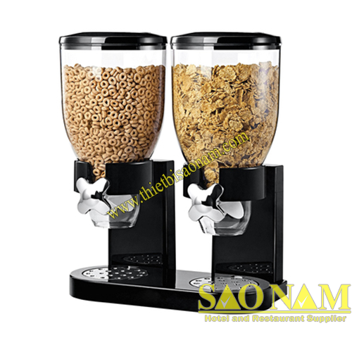 SN#520619 – Bình đựng ngũ cốc đôi màu đen