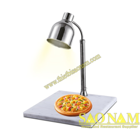 SN#520809/1 – Đèn hâm nóng 1 bóng inox đế đá trắng