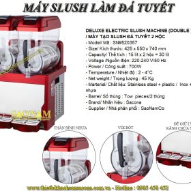 SN#520357 – Máy tạo slush đá tuyết 2 hộc 30 lít