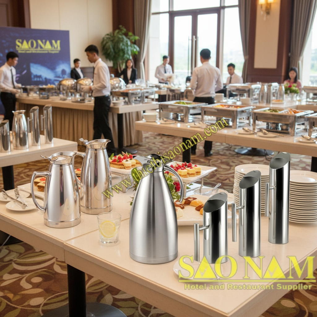 BÌNH GIỮ NHIỆT VÀ BÌNH RÓT TRÀ INOX CAO CẤP