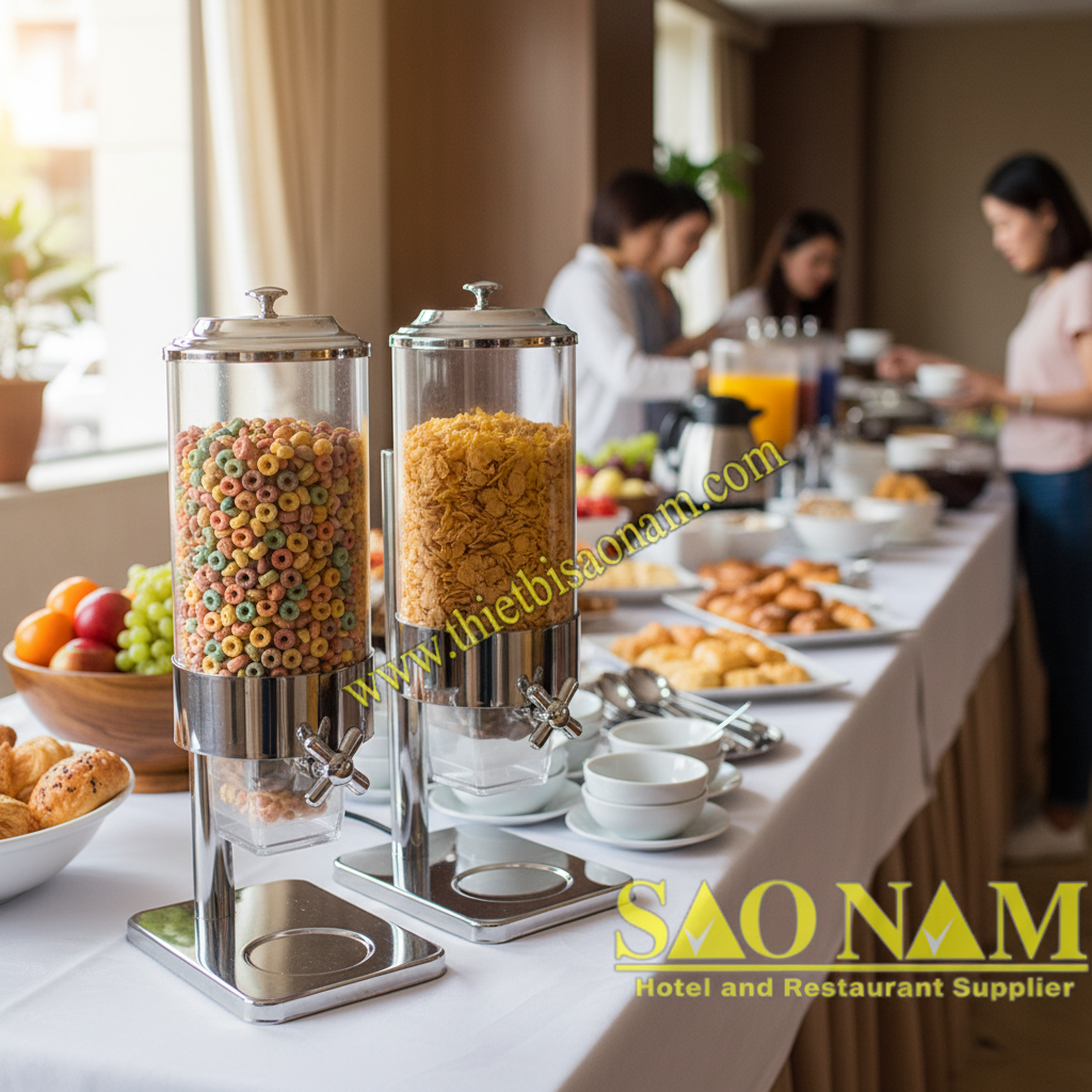 Bộ đôi bình đựng ngũ cốc 7 lít với hai phiên bản: 1 ngăn SN#520601 và 2 ngăn SN#520602