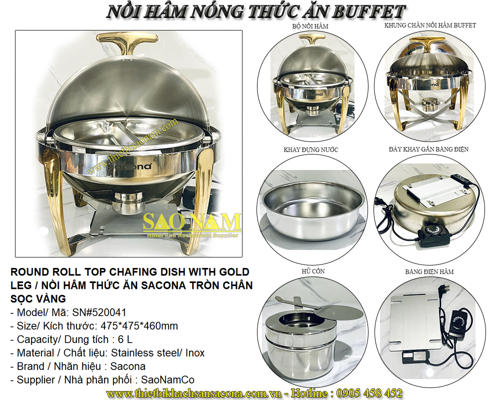 Nồi hâm Buffet tròn