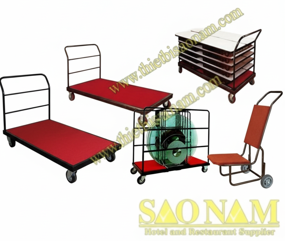 Xe Đẩy Bàn, Ghế Và Mâm Xoay