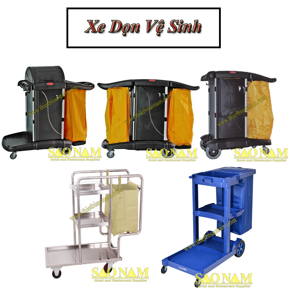 Xe dọn vệ sinh buồng phòng khách sạn