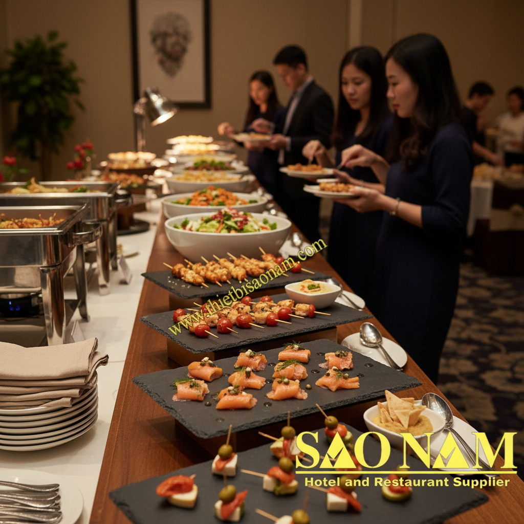 Đế đá trang trí buffet - Nâng tầm đẳng cấp cho bàn tiệc bằng vẻ đẹp tự nhiên