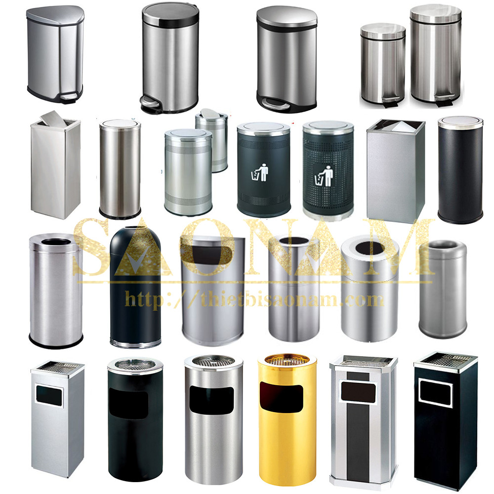 Thùng Rác Inox Nắp Đạp