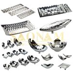 Dĩa inox trưng bày thức ăn