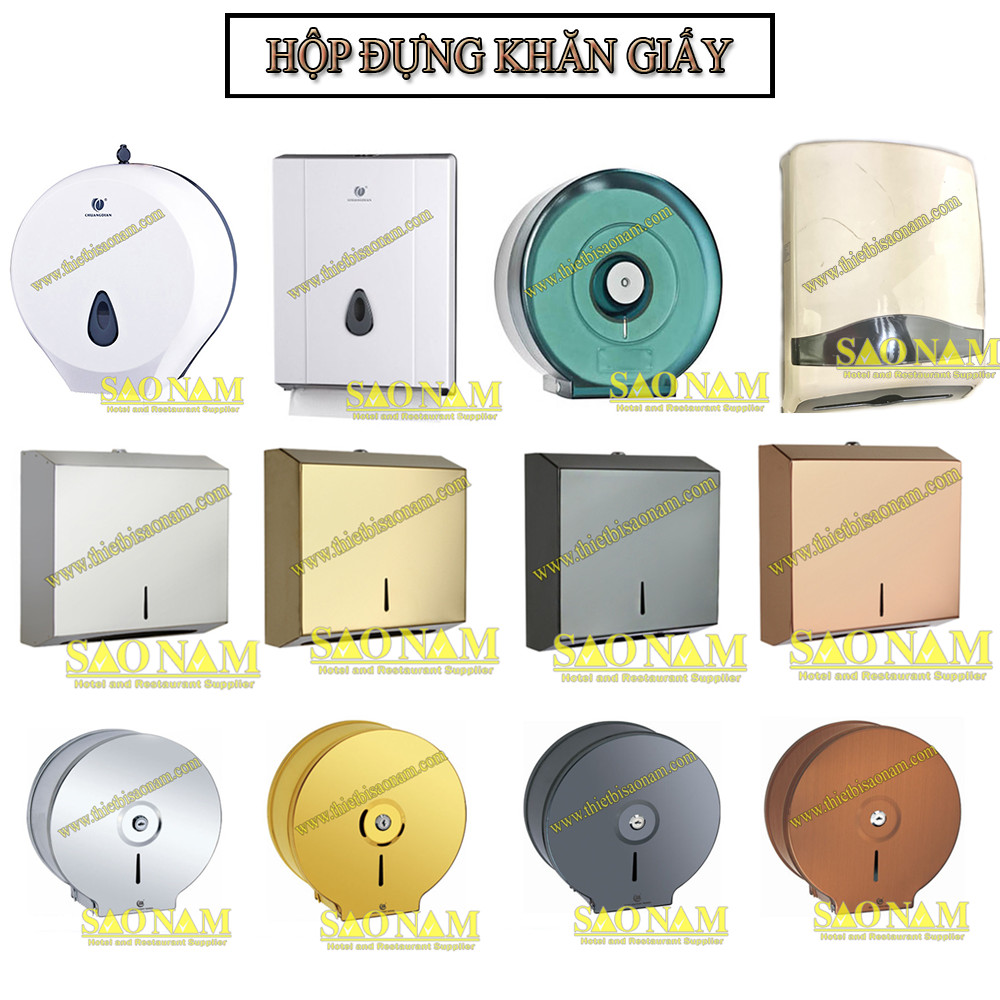 Hộp đựng khăn giấy lớn treo tường trong khách sạn: Tiện lợi cho khách, sạch sẽ cho không gian